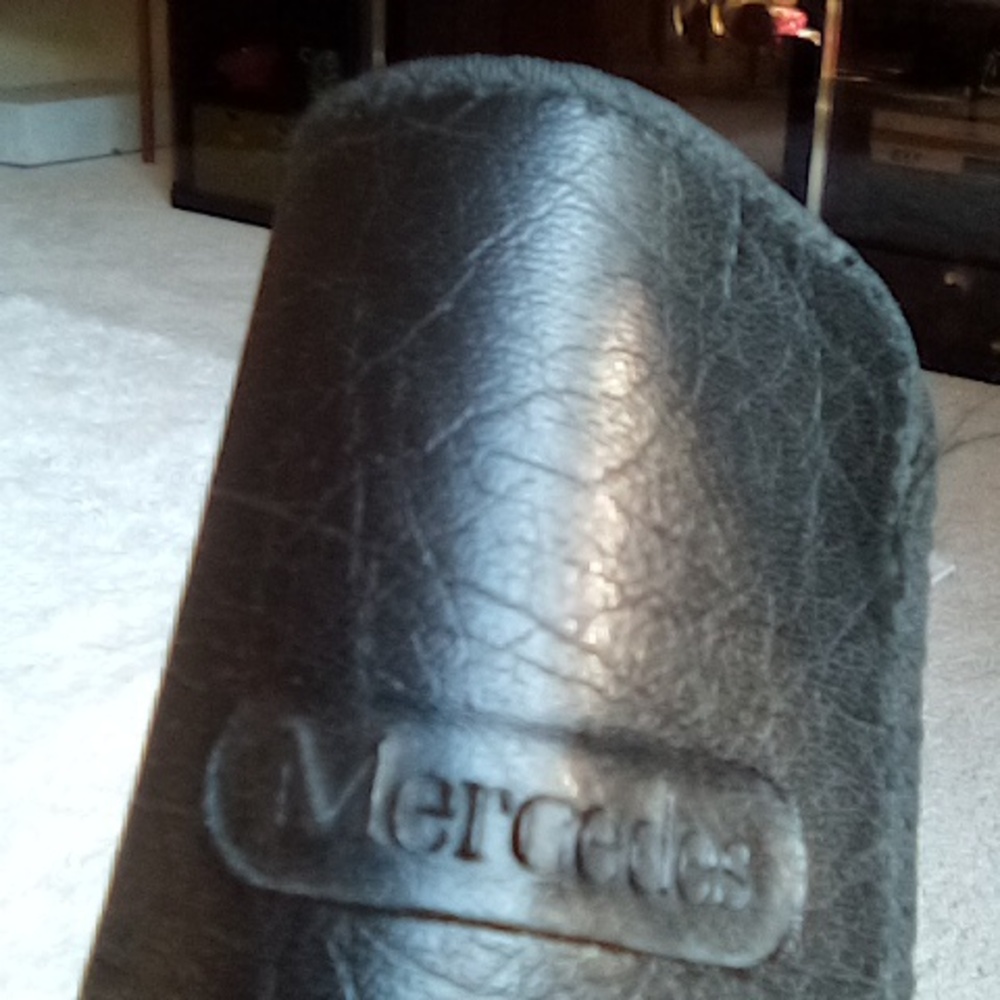 Mercedes leather eye glass case